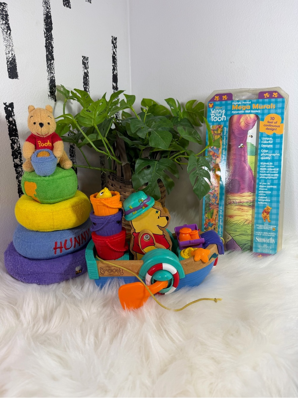 Vintage Y2K Winnie the Pooh Baby Nursery Bundle digitally printed